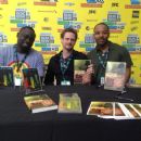 DJ Black, Jesse Shipley and Rab Bakari at SXSW launching book on hiplife