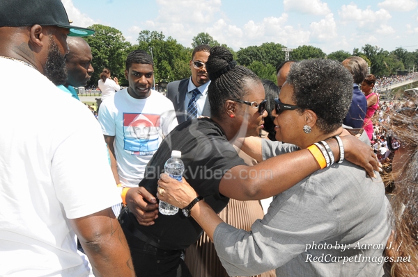 Sabrina Fulton (Mother of Trayvon Martin) and Myrlie Evers