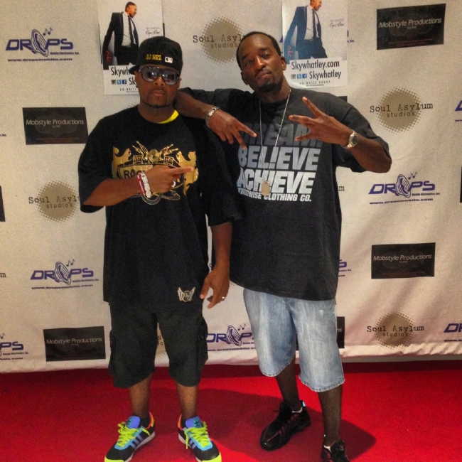 Roc Harder DJs/President DJ Nez and MIKE WEST on the Red Carpet @ SAS STUDIOS IN ATL