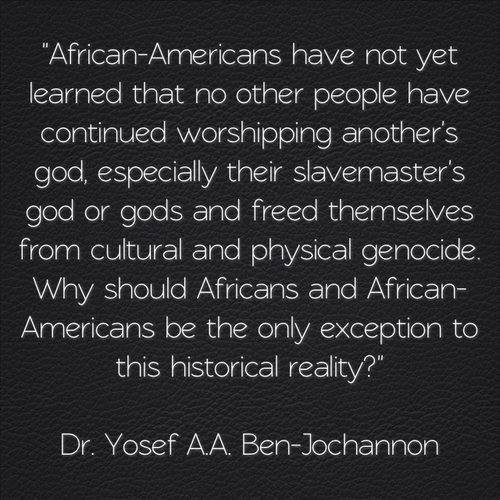 Should black people continue to conform to modern day Christianity?
