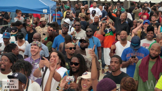 The crowd enjoying themselves on the final day of A3C