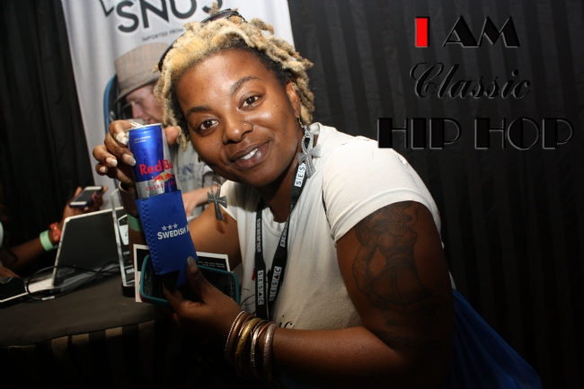 Shamane enjoying that Red Bull. We needed that in Day 4 of A3C!