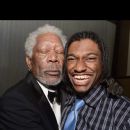 Morgan Freeman and Washington Redskins quarterback Robert Griffin III