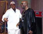 Russ Parr and Isaac Hayes